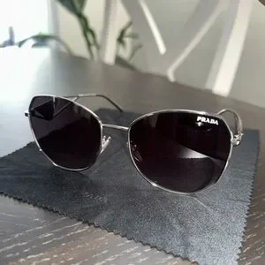 Prada | Accessories | Authentic Prada Silver Aviator  display picture 3